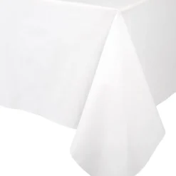 Paper Linen Solid Table Cover in White - 1 Each