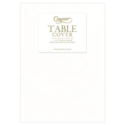 Paper Linen Solid Table Cover in White - 1 Each