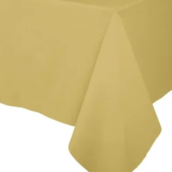 Paper Linen Solid Table Cover in Gold - 1 Each