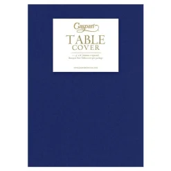 Paper Linen Solid Table Cover in Navy Blue - 1 Each