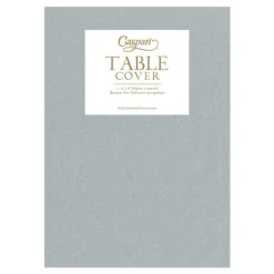 Paper Linen Solid Table Cover in Silver - 1 Each