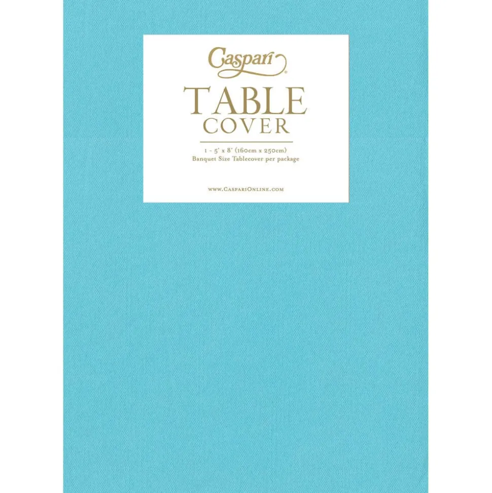 Paper Linen Solid Table Cover in Robin's Egg - 1 Each