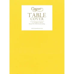 Paper Linen Solid Table Cover in Yellow - 1 Each