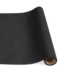 Paper Linen Solid Table Runner in Black - 1 Each