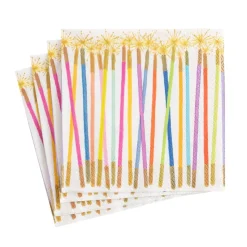 Party Candles Paper Cocktail Napkins - 20 Per Package