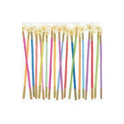 Party Candles Paper Cocktail Napkins - 20 Per Package