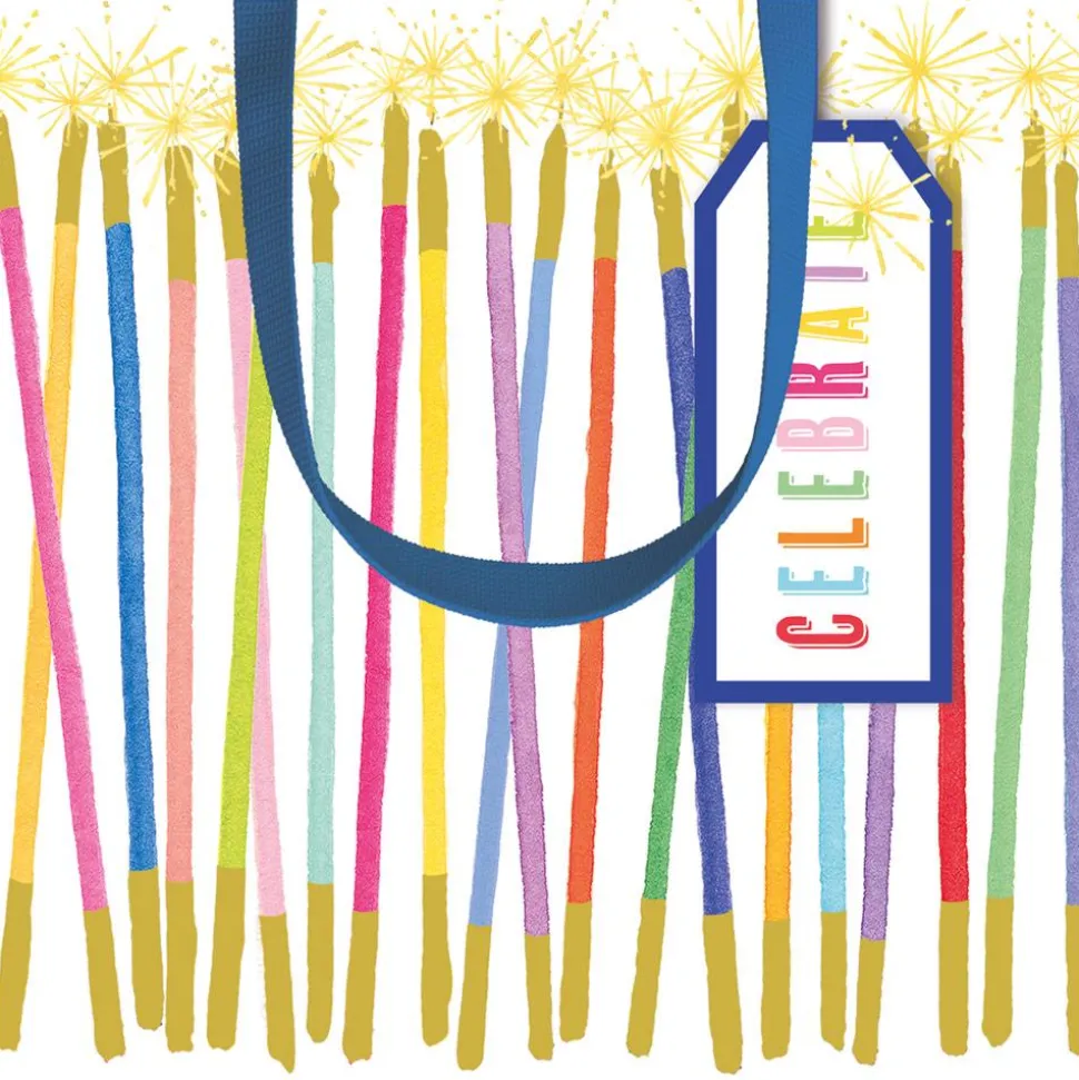 Party Candles Small Square Gift Bag - 1 Each