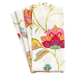 Passage to India Cloth Dinner Napkins in Ivory Multi - Set of 4