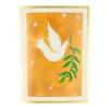 Peace Dove With Holly Branch B-Size Boxed Christmas Cards - 15 Cards And Envelopes