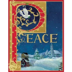Peace Large Boxed Christmas Cards - includes 15 cards & envelopes