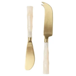 Pearl Handle Cheese Knife & Spreader
