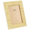 Pebble Lacquer 5" x 7" Picture Frame in Gold - 1 Each