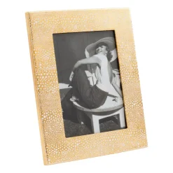 Pebble Lacquer 5" x 7" Picture Frame in Gold - 1 Each
