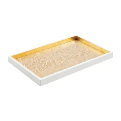 Pebble Lacquer Vanity Tray in Gold - 1 Each