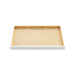 Pebble Lacquer Vanity Tray in Gold - 1 Each
