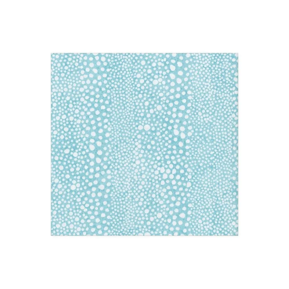 Pebble Paper Linen Cocktail Napkins in Seafoam - 15 Per Package