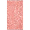 Pebble Paper Linen Guest Towels Napkins in Coral - 12 Per Package