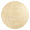 Pebble Round Lacquer Placemat in Gold - 1 Each