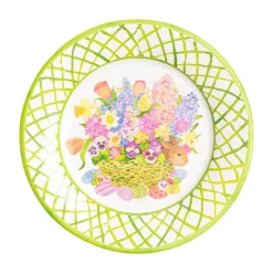 Peek-A-Boo Bunny Salad & Dessert Plates - 8 Per Package