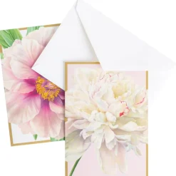 Peony Boxed Note Cards - 8 Note Cards & 8 Envelopes