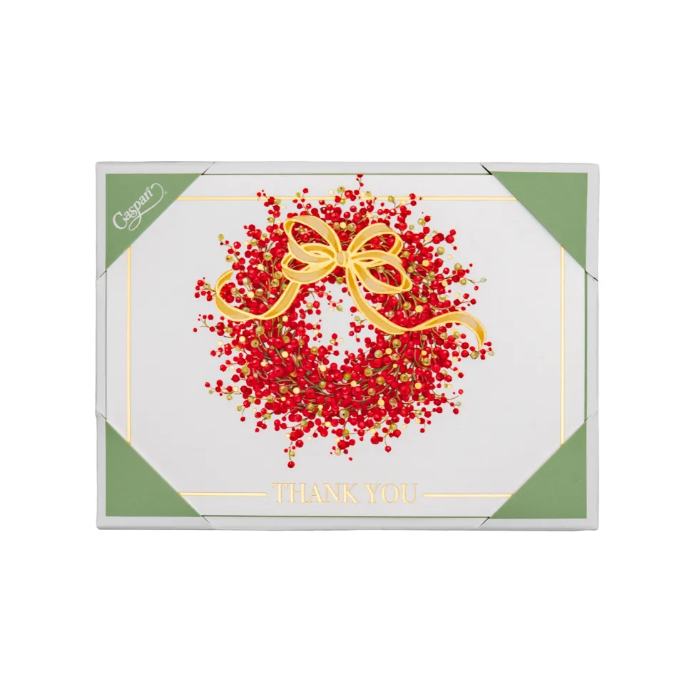 Pepperberry Foil Thank You Notes