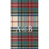 Personalized Double Initial Dress Stewart Tartan Guest Towel Napkins