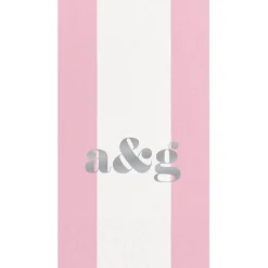 Personalized Double Initial Bandol Stripe Guest Towel Napkins