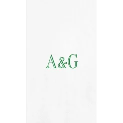 Personalized Double Initial Guest Towel Napkins