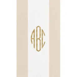 Personalized Monogram Bandol Stripe Guest Towel Napkins