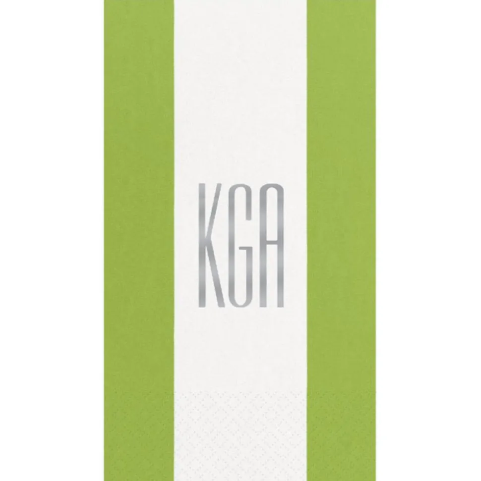 Personalized Monogram Bandol Stripe Guest Towel Napkins