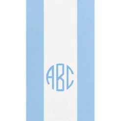 Personalized Monogram Bandol Stripe Guest Towel Napkins