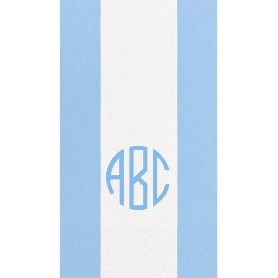 Personalized Monogram Bandol Stripe Guest Towel Napkins
