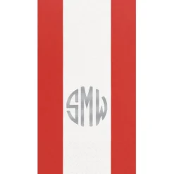 Personalized Monogram Bandol Stripe Guest Towel Napkins