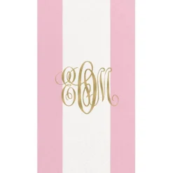 Personalized Monogram Bandol Stripe Guest Towel Napkins