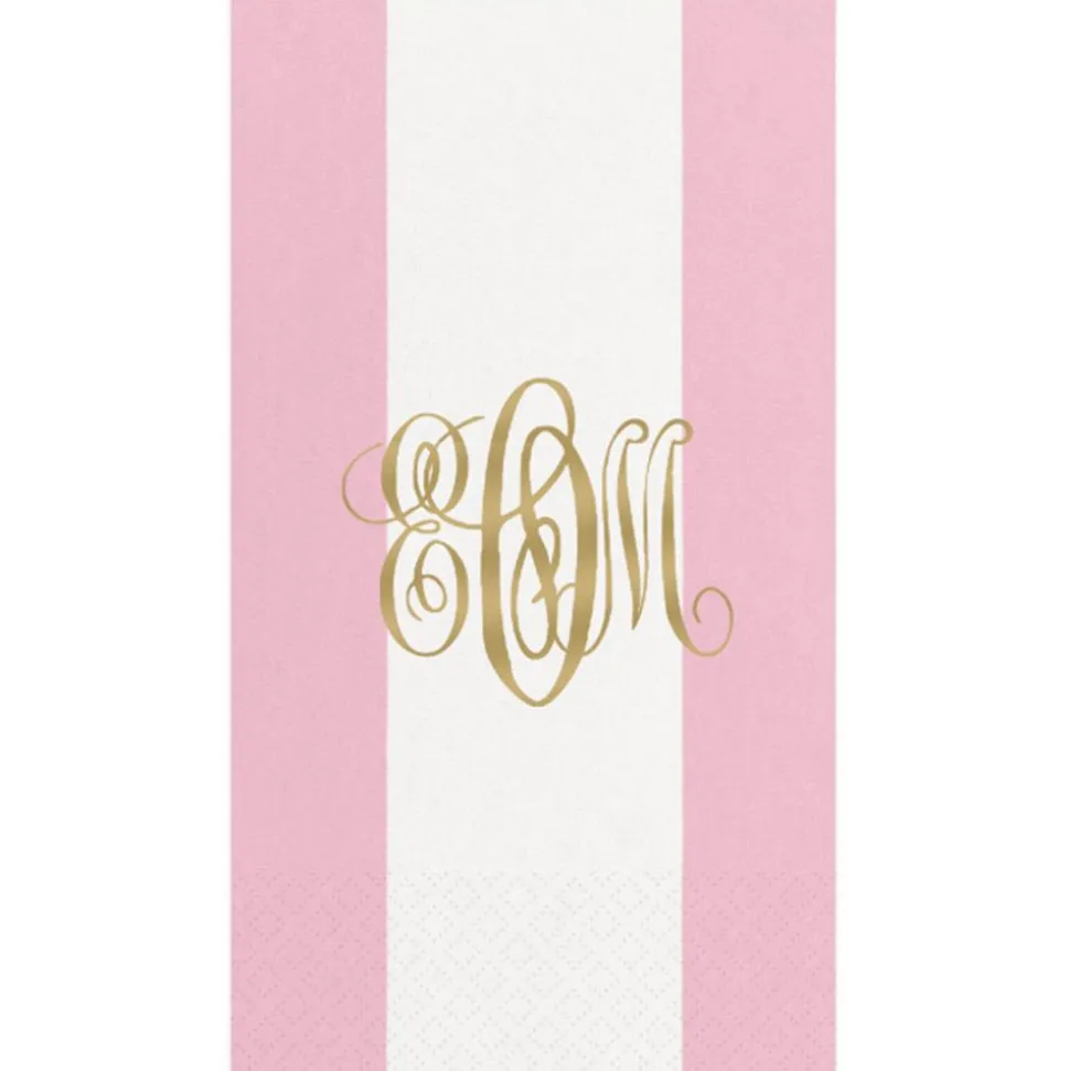 Personalized Monogram Bandol Stripe Guest Towel Napkins