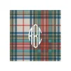 Personalized Monogram Dress Stewart Tartan Cocktail Napkins