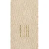 Personalized Monogram Jute Guest Towel Napkins