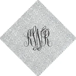 Personalized Monogram Jute Cocktail Napkins