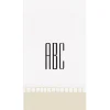 Personalized Monogram Linen Border Guest Towel Napkins
