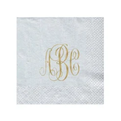 Personalized Monogram Moiré Cocktail Napkins