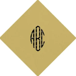Personalized Monogram Paper Linen Cocktail Napkins