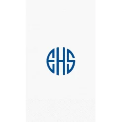 Personalized Monogram Paper Linen Guest Towel Napkins