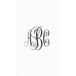 Personalized Monogram Paper Linen Guest Towel Napkins