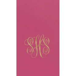 Personalized Monogram Paper Linen Guest Towel Napkins
