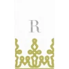 Personalized Single Initial Passementerie Guest Towel Napkins