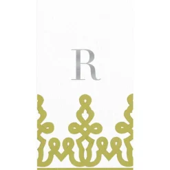 Personalized Single Initial Passementerie Guest Towel Napkins