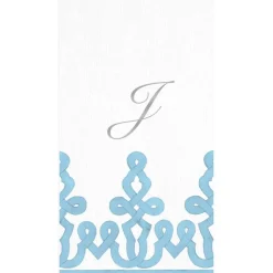 Personalized Single Initial Passementerie Guest Towel Napkins