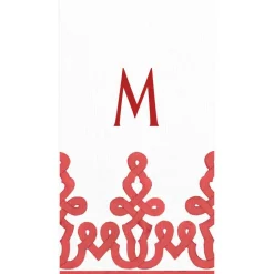 Personalized Single Initial Passementerie Guest Towel Napkins