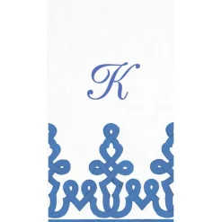 Personalized Single Initial Passementerie Guest Towel Napkins