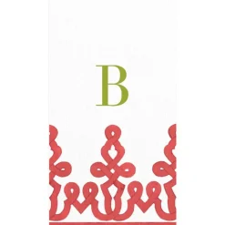 Personalized Single Initial Passementerie Guest Towel Napkins